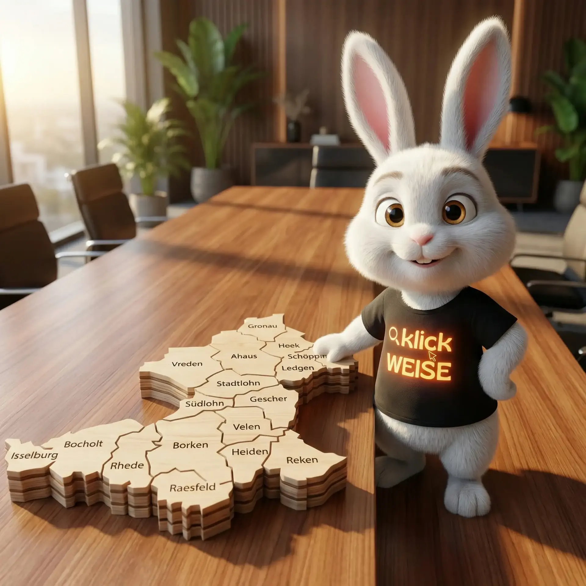 Illustration: Online-Marketing im Kreis Borken – Klickweise im Westmünsterland