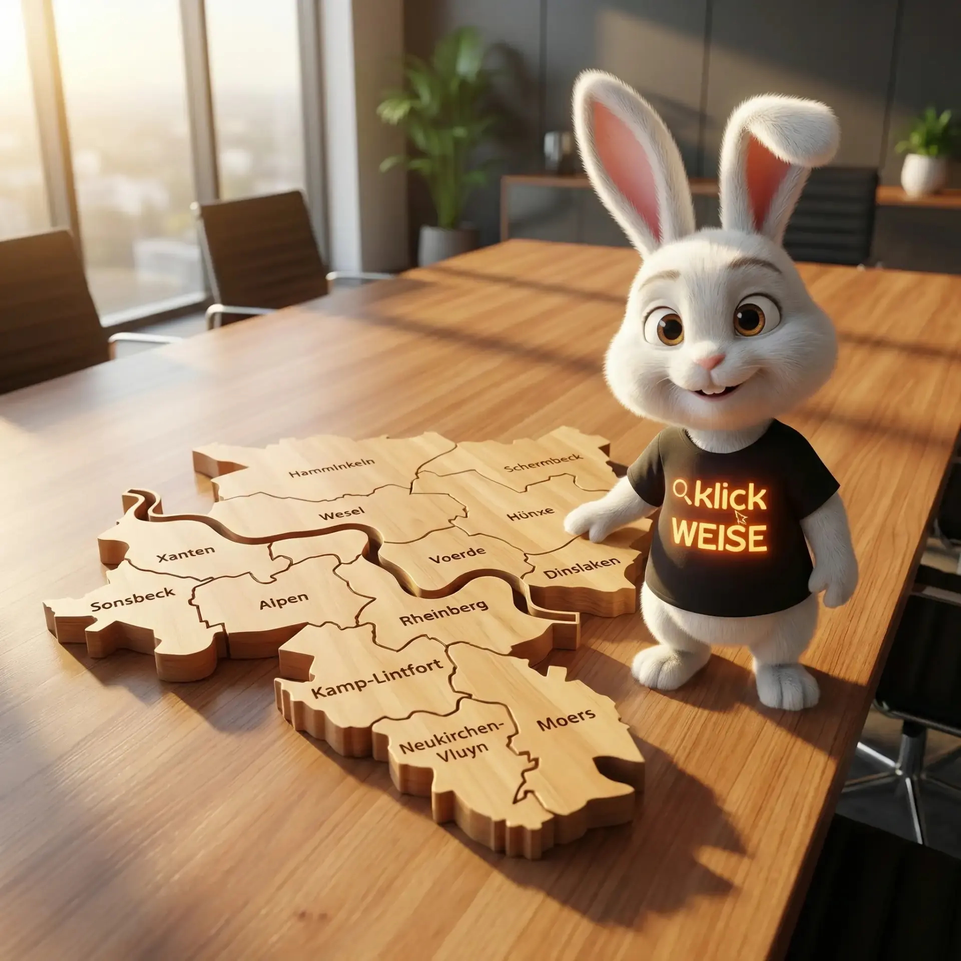 Illustration: Online-Marketing im Kreis Wesel – Klickweise am Niederrhein